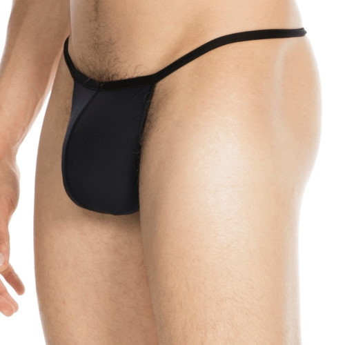HOM Plume noir string pour hommes HOM Plume noir string pour hommes