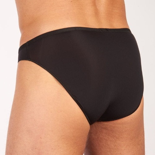 HOM Plumes noir slip pour hommes HOM Plumes noir slip pour hommes