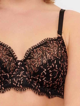 LingaDore In love with embroidery noir/cuivre soutien-gorge corbeille