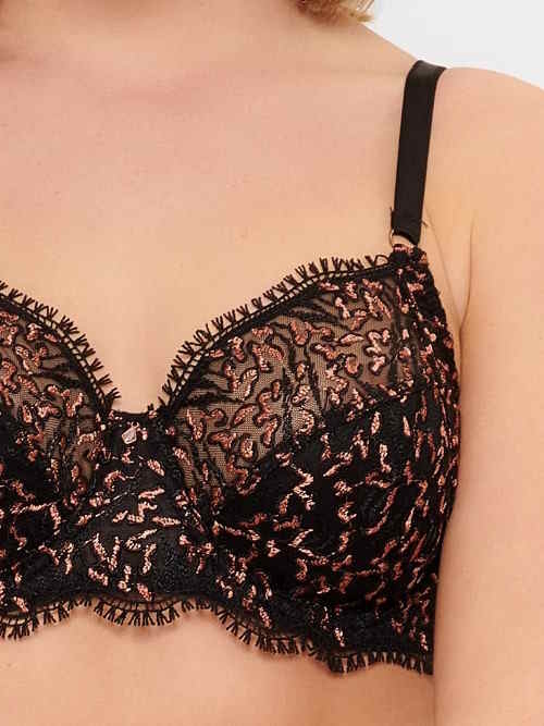 LingaDore In love with embroidery noir/cuivre soutien-gorge sans forme LingaDore In love with embroidery noir/cuivre soutien-gorge sans forme