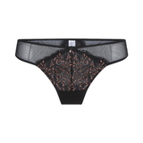 LingaDore In love with embroidery noir/cuivre culotte string