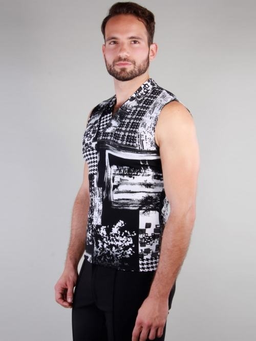 Peter Domenie 073 Fuel noir/blanc shirt Peter Domenie 073 Fuel noir/blanc shirt