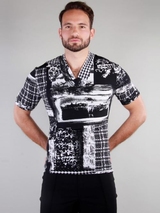 Peter Domenie 071 Fuel noir/blanc shirt