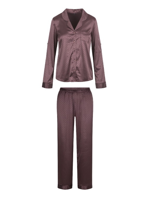 LingaDore Night Brown Dots marron pyjama LingaDore Night Brown Dots marron pyjama
