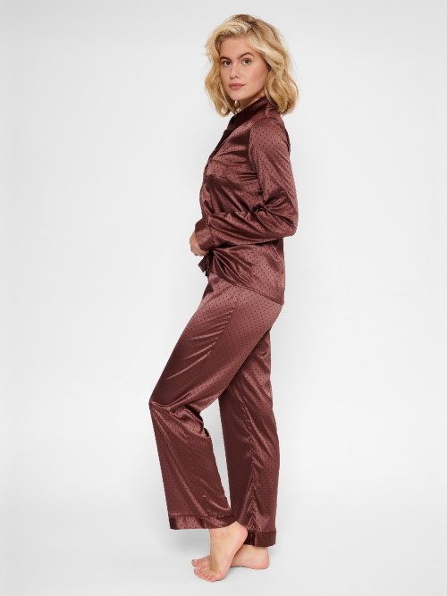 LingaDore Night Brown Dots marron pyjama LingaDore Night Brown Dots marron pyjama