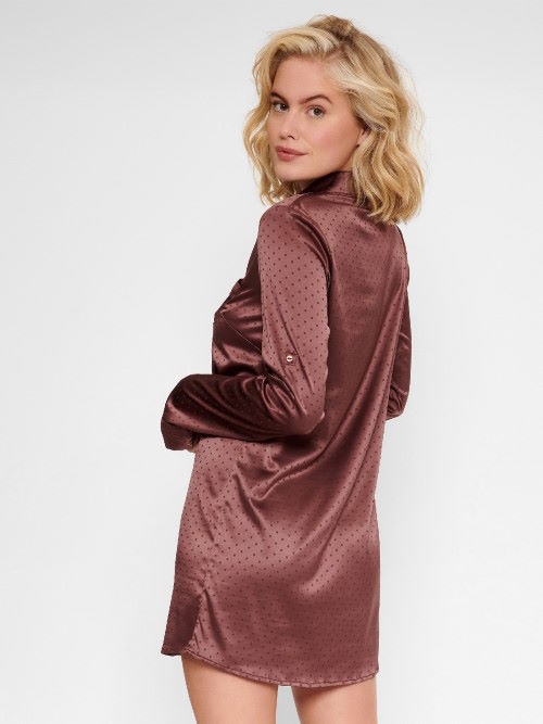 LingaDore Night Brown Dots marron chemise de nuit LingaDore Night Brown Dots marron chemise de nuit