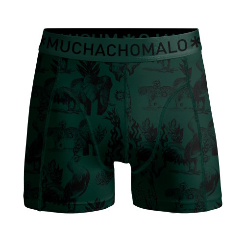 Muchachomalo Jungle vert/print boxer pour hommes