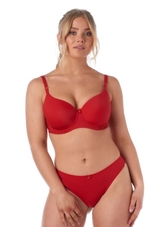 After Eden D-Cup & Up Faro rouge culotte string