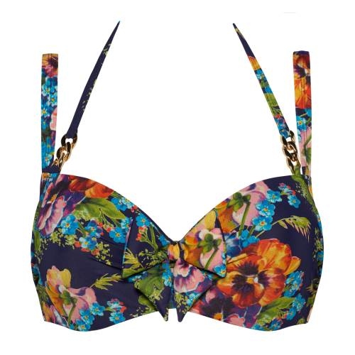 Maillots de bain Marlies Dekkers Jardin des Fleurs bleu marine/print haut de bikini préformé Maillots de bain Marlies Dekkers Jardin des Fleurs bleu marine/print haut de bikini préformé