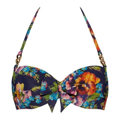 Maillots de bain Marlies Dekkers Jardin des Fleurs bleu marine/print haut de bikini préformé Maillots de bain Marlies Dekkers Jardin des Fleurs bleu marine/print haut de bikini préformé