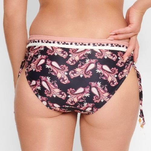 Plage de LingaDore Paisley Love noir/print slip de bikini Plage de LingaDore Paisley Love noir/print slip de bikini