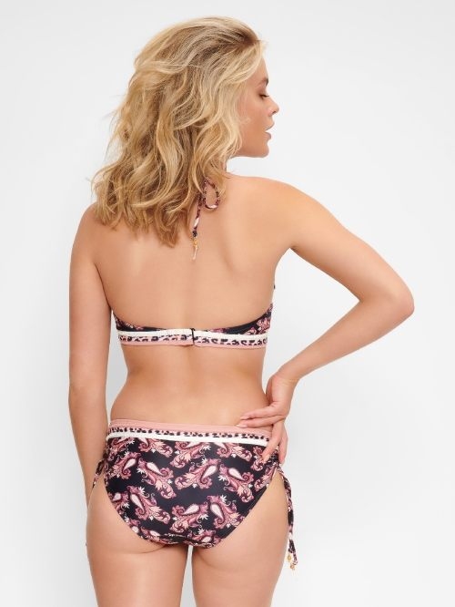 Plage de LingaDore Paisley Love noir/print slip de bikini Plage de LingaDore Paisley Love noir/print slip de bikini