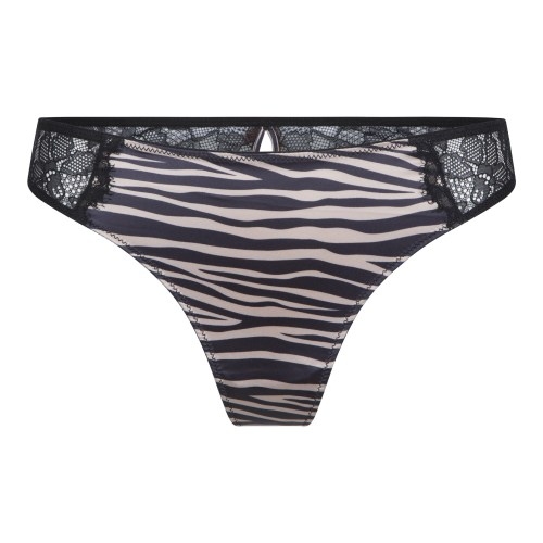 LingaDore Striped Zebra noir/print culotte string LingaDore Striped Zebra noir/print culotte string