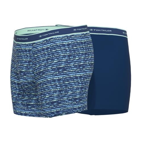 Tom Tailor Palm Leaves bleu marine/print boxer Tom Tailor Palm Leaves bleu marine/print boxer