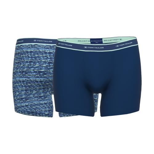 Tom Tailor Palm Leaves bleu marine/print boxer Tom Tailor Palm Leaves bleu marine/print boxer