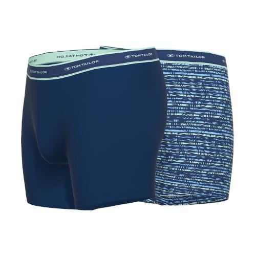 Tom Tailor Palm Leaves bleu marine/print boxer Tom Tailor Palm Leaves bleu marine/print boxer