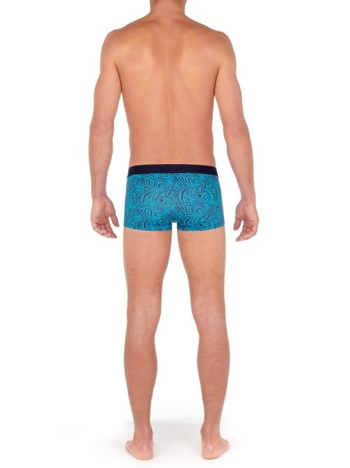 HOM Heliopolis turquoise/print sport trunk HOM Heliopolis turquoise/print sport trunk