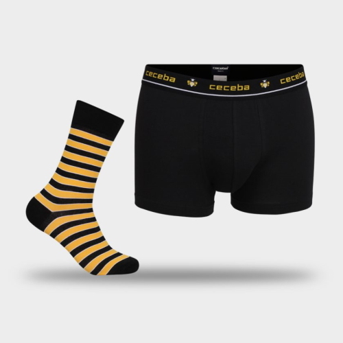 DDO Special Pants & Socks noir/jaune boxer