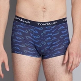 Tom Tailor Alligator bleu marine/print boxer
