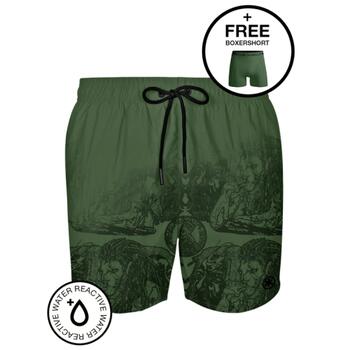 Muchachomalo Water React Vert/Print Maillot de Bain pour Homme Muchachomalo Water React Vert/Print Maillot de Bain pour Homme