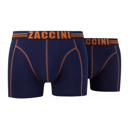 Zaccini Tone in Tone  bleu marine boxer