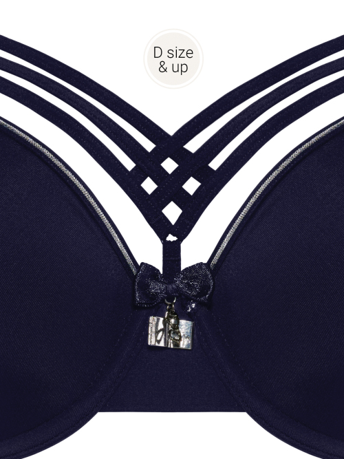Marlies Dekkers Dame de Paris bleu marine soutien-gorge rembourré Marlies Dekkers Dame de Paris bleu marine soutien-gorge rembourré