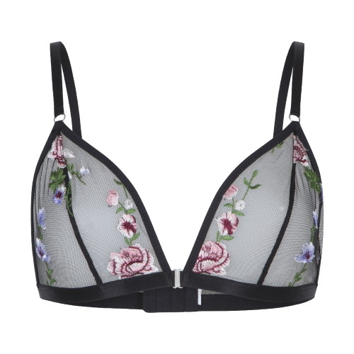 LingaDore LingaDore Love flower Mesh noir/print soutien-gorge sans armatures en dentelle LingaDore LingaDore Love flower Mesh noir/print soutien-gorge sans armatures en dentelle