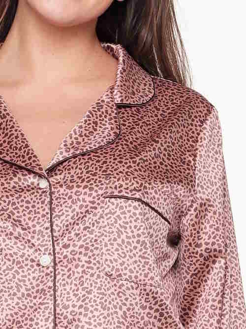 LingaDore Night Animal Cork marron/print pyjama LingaDore Night Animal Cork marron/print pyjama
