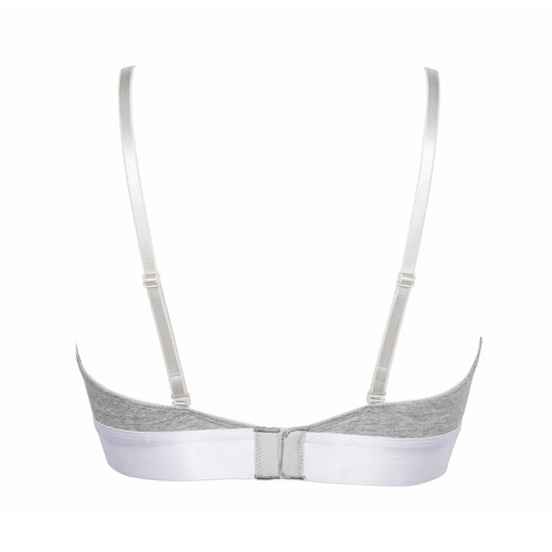 Mon Basic par After Eden Sporty grey melange soutien-gorge sans armatures en dentelle Mon Basic par After Eden Sporty grey melange soutien-gorge sans armatures en dentelle