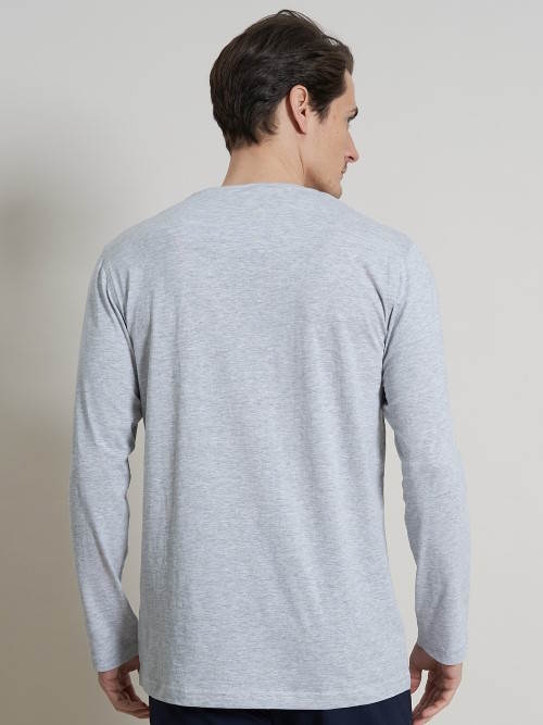 Un poisson nommé Fred 120002 grey melange chemise de pyjama Un poisson nommé Fred 120002 grey melange chemise de pyjama