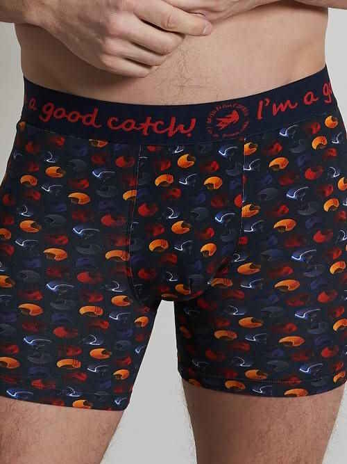 Un poisson nommé Fred Wintersport  bleu marine/print boxer Un poisson nommé Fred Wintersport  bleu marine/print boxer