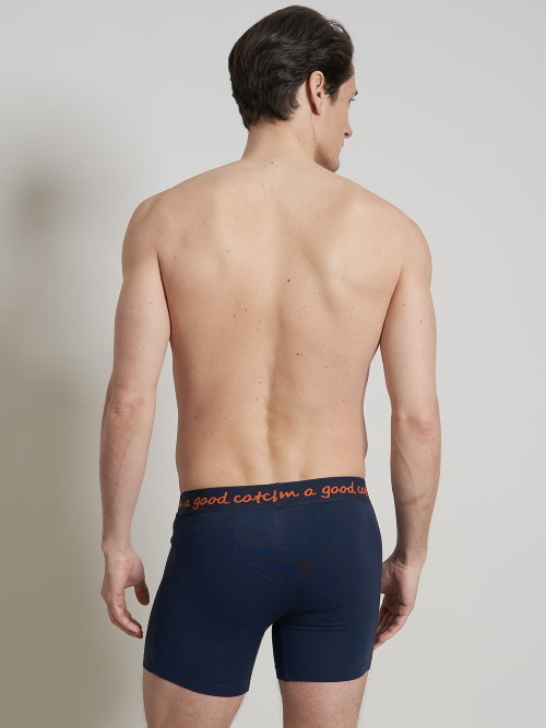 Un poisson nommé Fred Racing bleu marine/print boxer Un poisson nommé Fred Racing bleu marine/print boxer