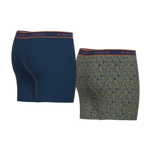 Tom Tailor Leafs bleu marine/print boxer Tom Tailor Leafs bleu marine/print boxer
