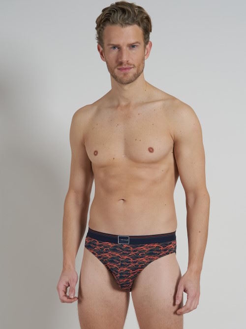 Tom Tailor Blue/Green All over  bleu/print slip pour hommes Tom Tailor Blue/Green All over  bleu/print slip pour hommes