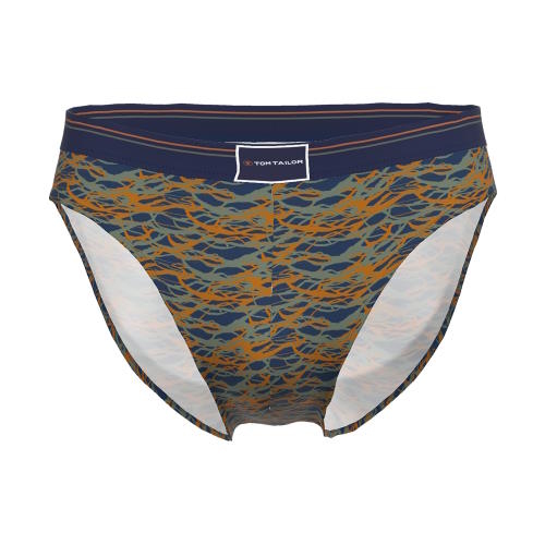 Tom Tailor Blue/Green All over  bleu/print slip pour hommes Tom Tailor Blue/Green All over  bleu/print slip pour hommes