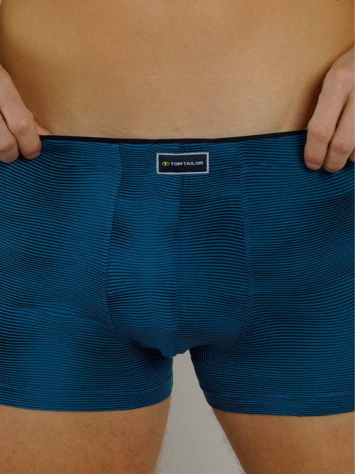 Tom Tailor Wave bleu/noir sport boxer Tom Tailor Wave bleu/noir sport boxer