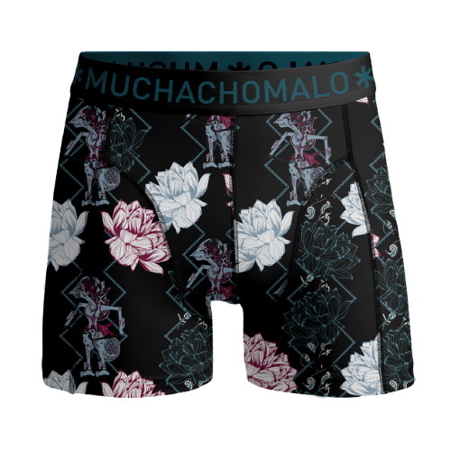 Muchachomalo Batik noir/print boxer pour hommes