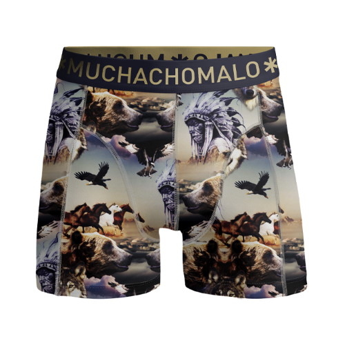 Muchachomalo Bear multicolore/print boxer pour hommes