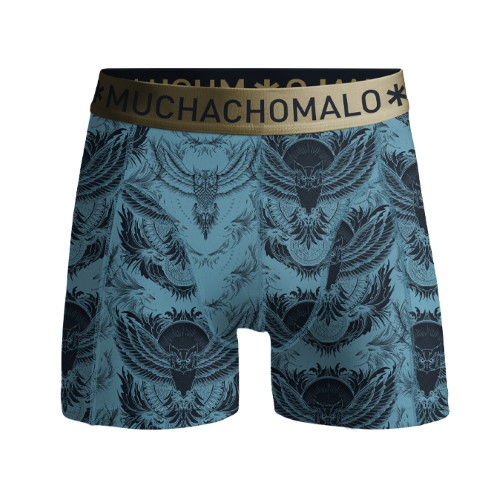 Muchachomalo NiteOwl bleu/print boxer