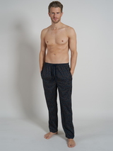 Tom Tailor Leafs bleu marine/print pantalon de pyjama