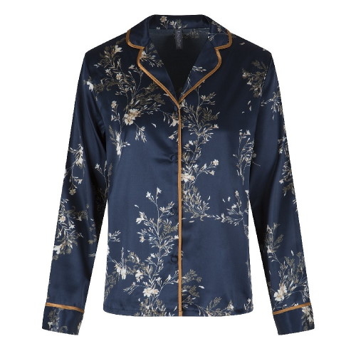 LingaDore Night SATIN bleu marine/print pyjama LingaDore Night SATIN bleu marine/print pyjama