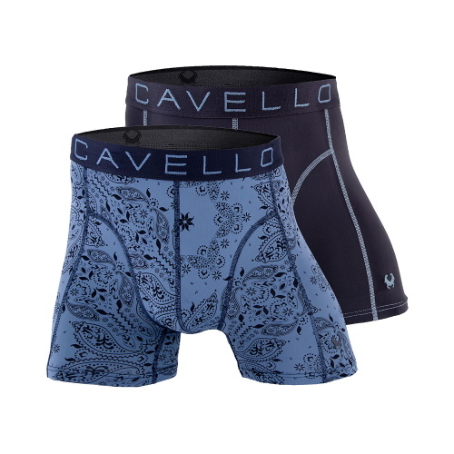 Cavello Paisley jeans bleu micro boxer