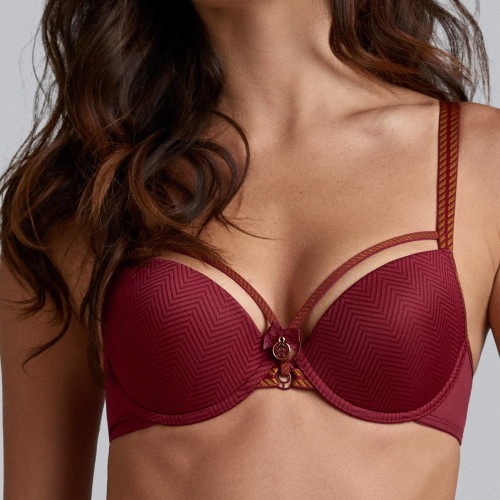 Marlies Dekkers Space Odyssey rouge foncé soutien-gorge push up Marlies Dekkers Space Odyssey rouge foncé soutien-gorge push up