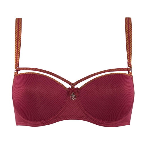 Marlies Dekkers Space Odyssey rouge foncé soutien-gorge rembourré Marlies Dekkers Space Odyssey rouge foncé soutien-gorge rembourré
