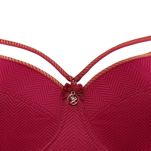 Marlies Dekkers Space Odyssey rouge foncé soutien-gorge sans forme Marlies Dekkers Space Odyssey rouge foncé soutien-gorge sans forme