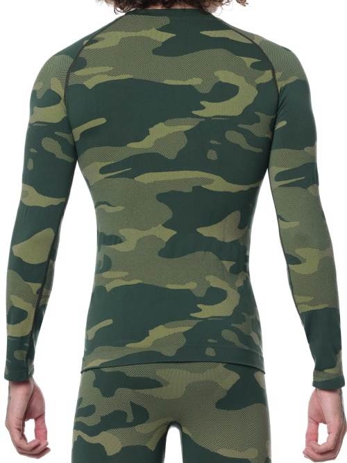 Ame d'acier Camouflage vert/print thermo t-shirt pour homme Ame d'acier Camouflage vert/print thermo t-shirt pour homme