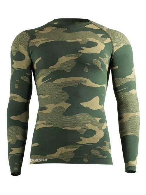 Ame d'acier Camouflage vert/print thermo t-shirt pour homme Ame d'acier Camouflage vert/print thermo t-shirt pour homme