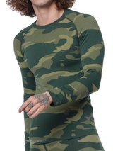 Stark Soul Camouflage vert/print thermo t-shirt pour homme