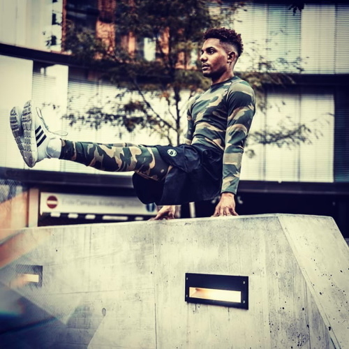 Ame d'acier Camouflage gris/print thermo pantalon pour hommes Ame d'acier Camouflage gris/print thermo pantalon pour hommes