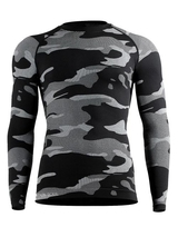 Stark Soul Camouflage gris/print thermo t-shirt pour homme